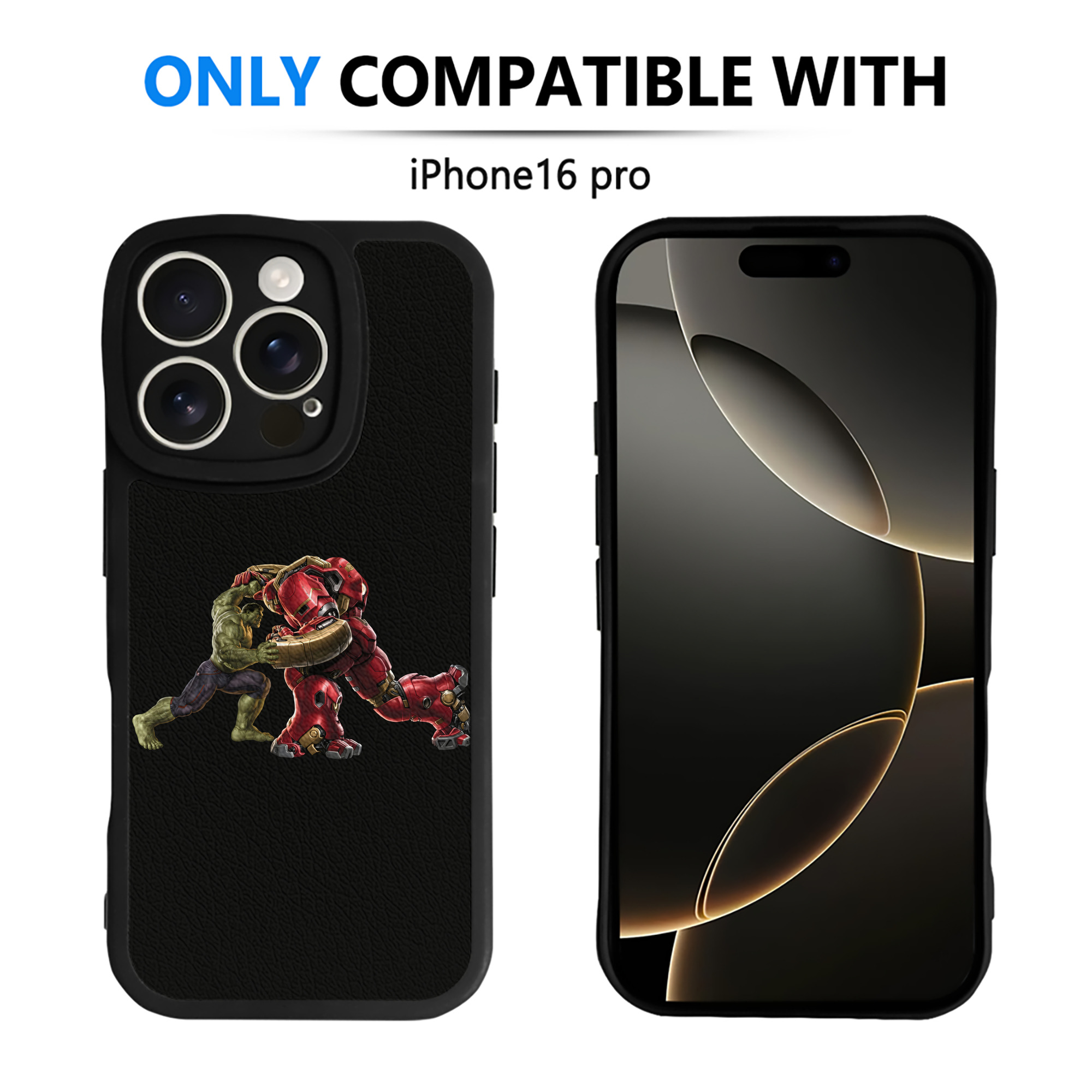 （画像用） アベンジャーズ The Avengers 【iPhone 16シリーズ対応】シリコンスマホケース（レザー調） 材質：シリコン